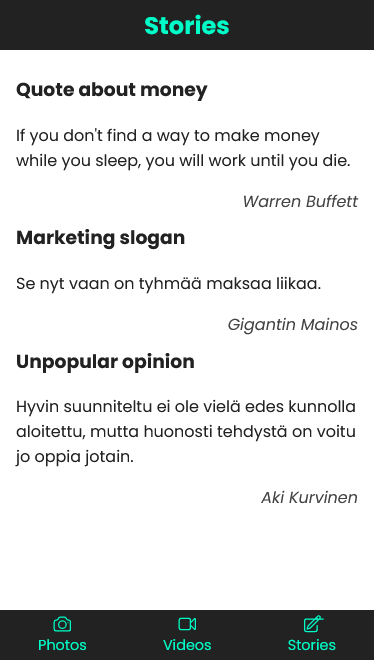 stories